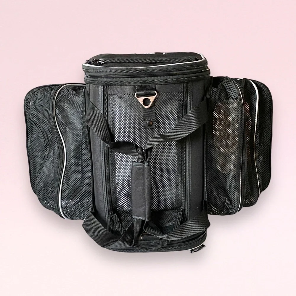 NEW Smiling Paws Pets Airline TSA Approved Expandable Pet Carrier - 17